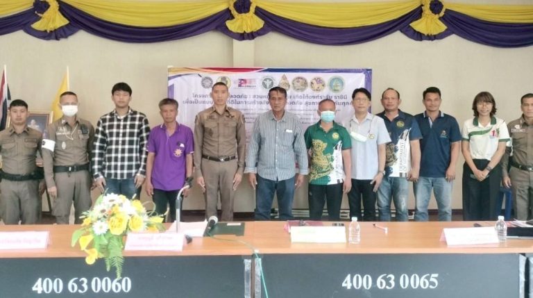 รณรงค์และประชาสัมพันธ์ตามโครงการ “ถนนปลอดภัย สวมหมวกนิรภัย เทิดไท้องค์ราชัน ราชินี”เพื่อเป็นแบบอย่างที่ดีในการสร้างสังคมที่ปลอดภัยจากอุบัติเหตุทางถนน